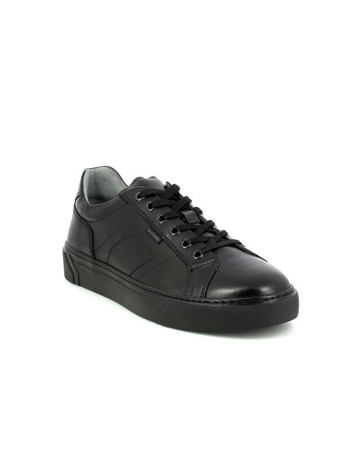 sneakers da uomo in pelle nera NERO GIARDINI | I400450U100